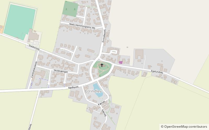 Errindlev Church location map