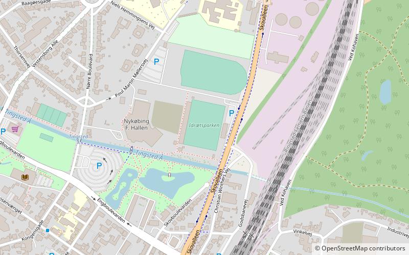 Nykøbing Falster Idrætspark location map