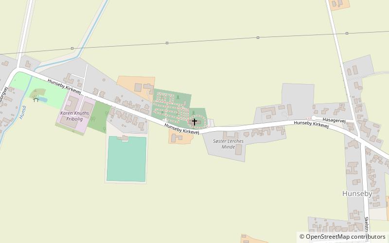 Hunseby Church location map