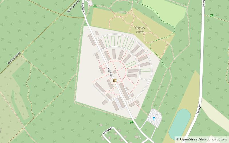 Frøslevlejren location map