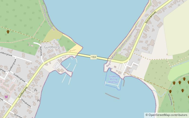 Guldborgsund Bridge location map