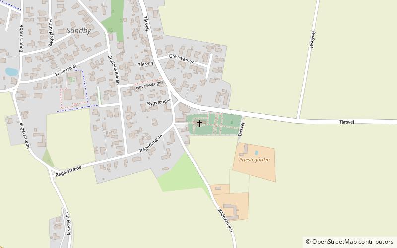 Sandby Church location map