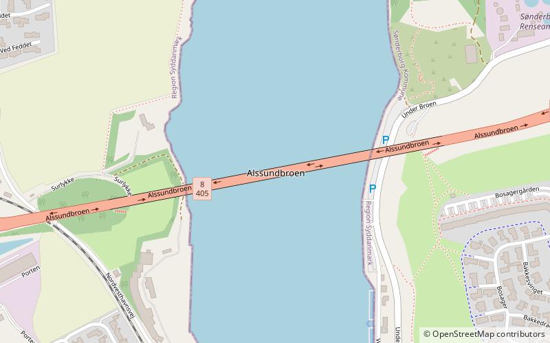 Alssund Bridge location map