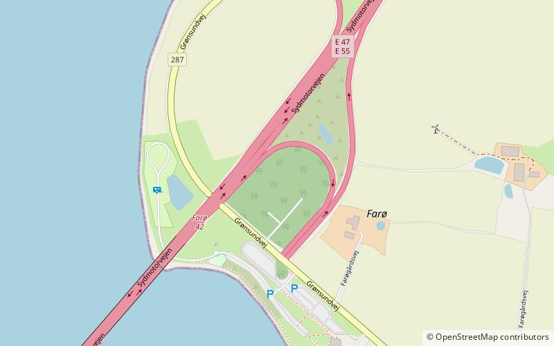 Farø Bridges location map