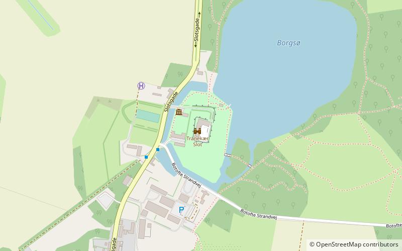Tranekær Slot location map