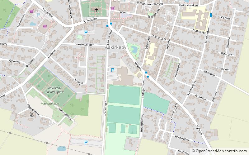 Aakirkeby-Hallerne S/I location map