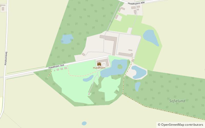 Hvedholm Castle location map