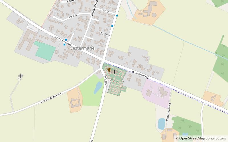 Vestermarie Church location map