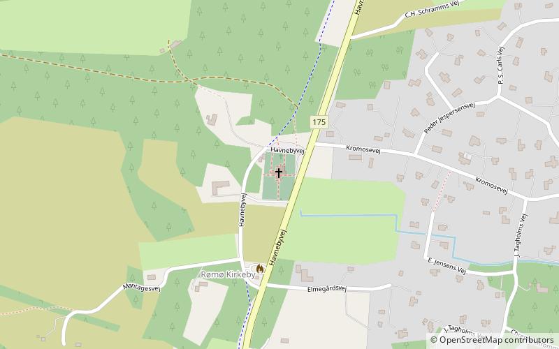 Rømø Church location map