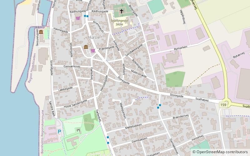 Hasle Church location map