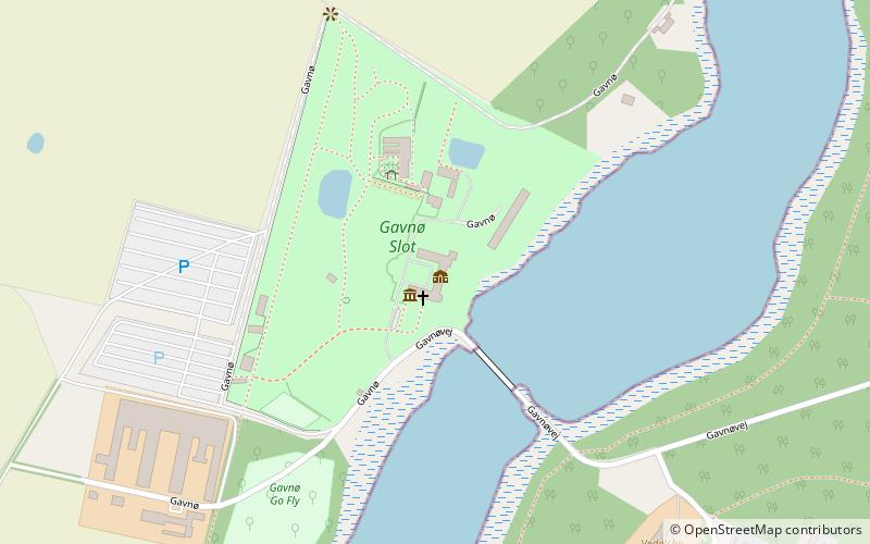 Gavnø Slot location map