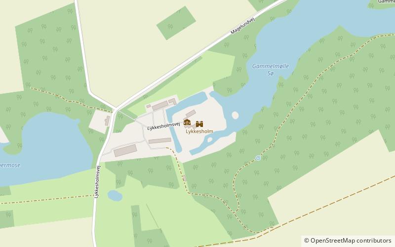 Lykkesholm Slot location map