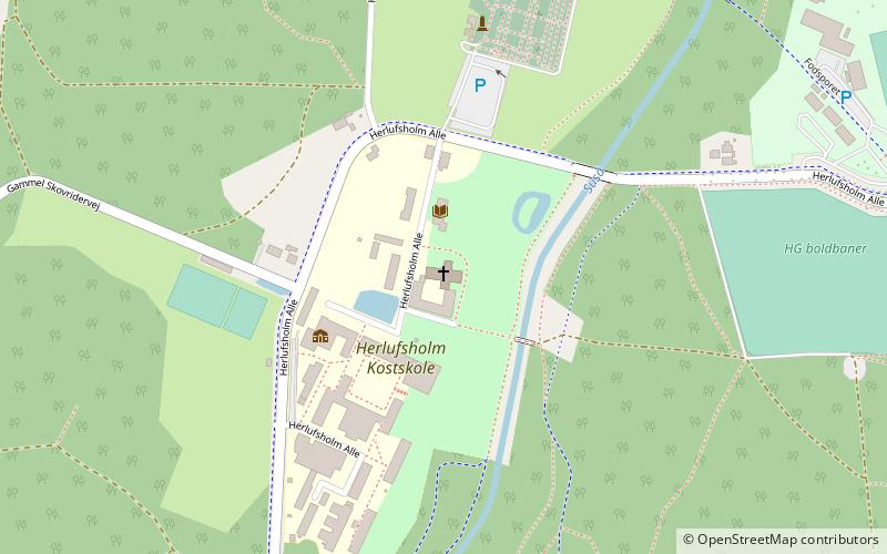 Herlufsholm location map