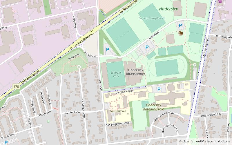 Haderslev Fodboldstadion location map