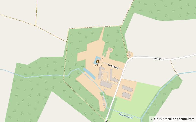 Lystrup location map