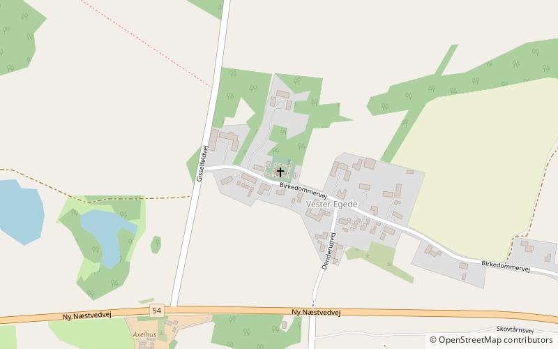 Vester Egede Church location map