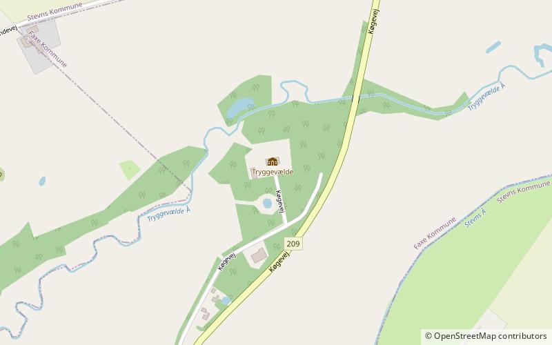 Tryggevælde location map