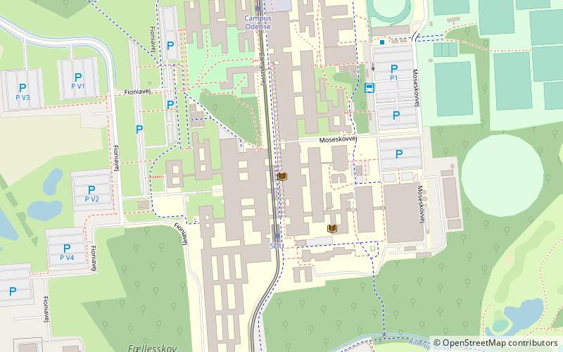 Universidad de Dinamarca del Sur location map