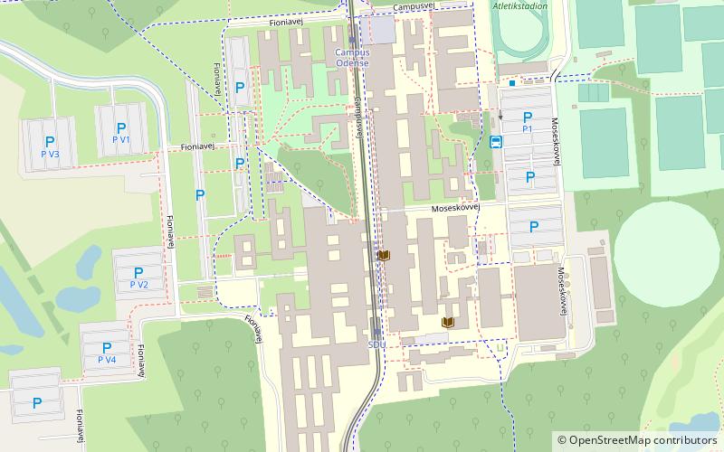 Odense University location map