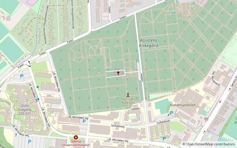 Assistenzfriedhof location map