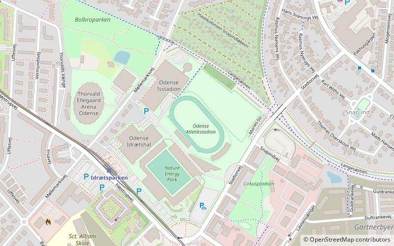 odense atletikstadion location map