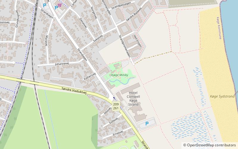 Kjøge Mini-Town location map