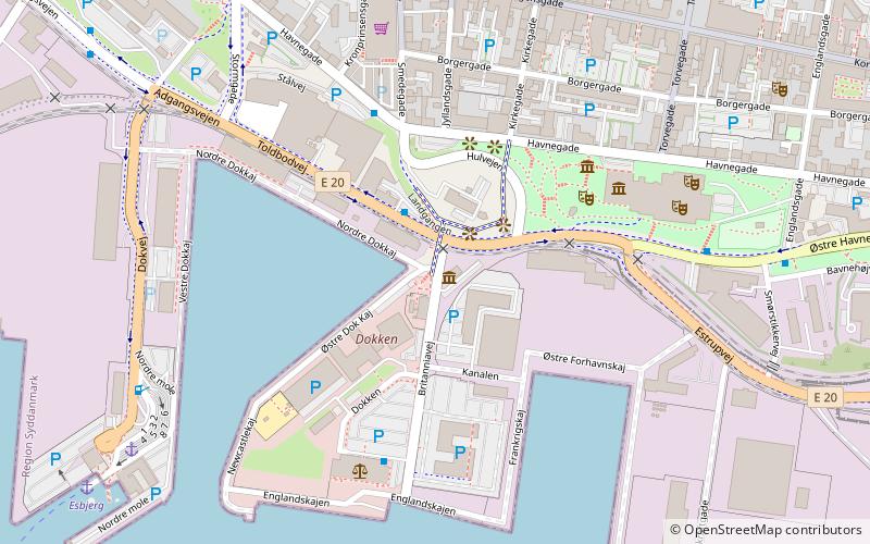 Port of Esbjerg location map