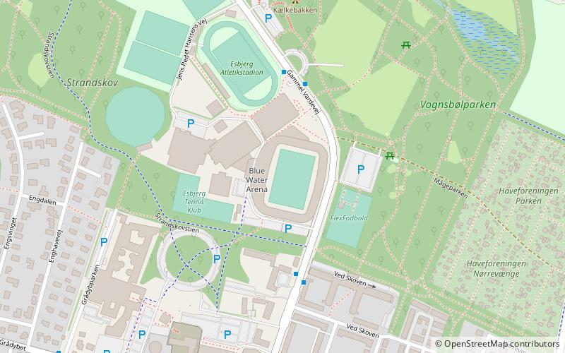 Esbjerg Stadion location map