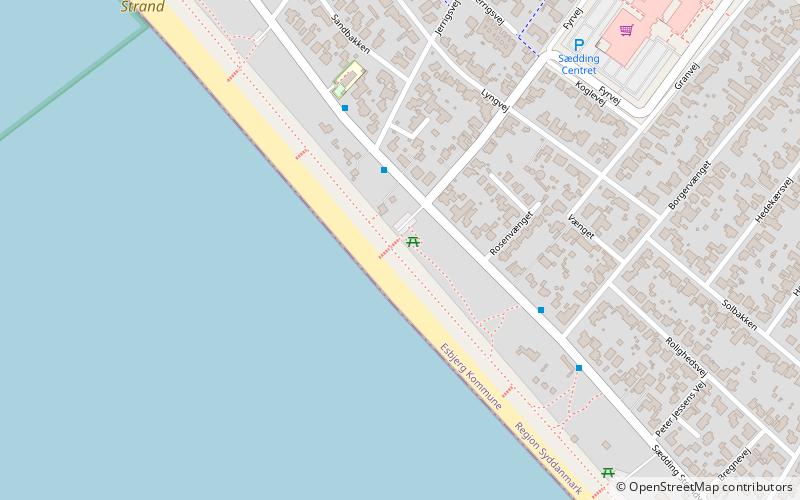 Sædding Strand location map