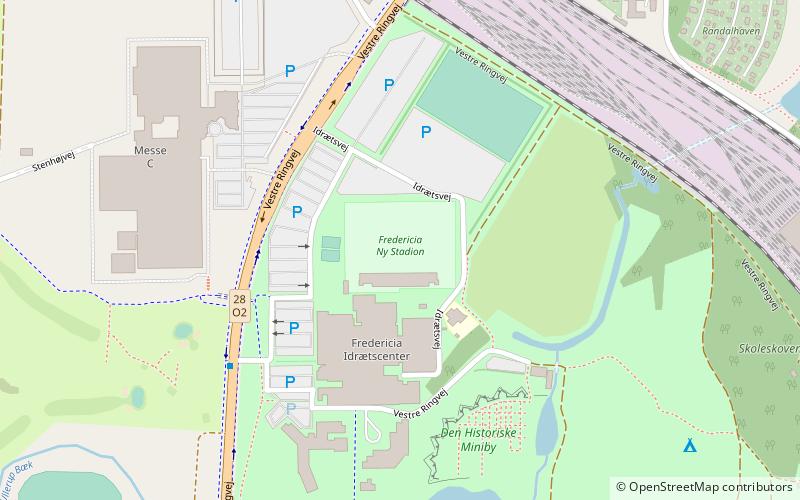 Fredericia Ny Stadium location map