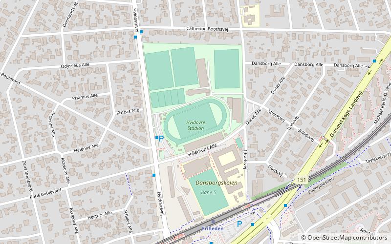 Hvidovre Stadium location map