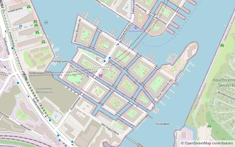 Sluseholmen Canal District location map