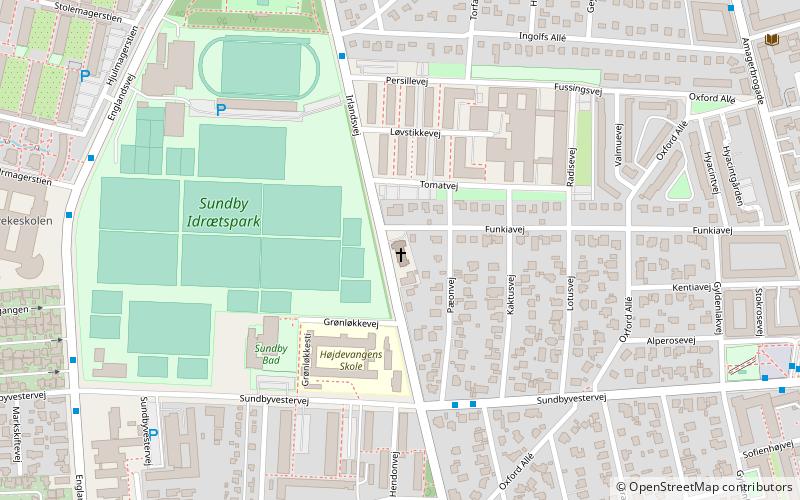Højdevangskirken location map