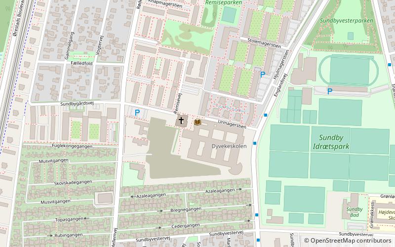 Solvang Church location map