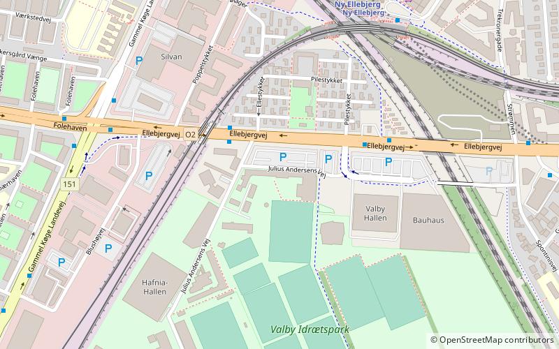 Valby Idrætspark location map