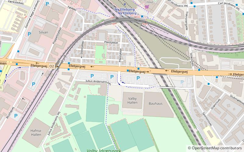 Valby-Hallen location map