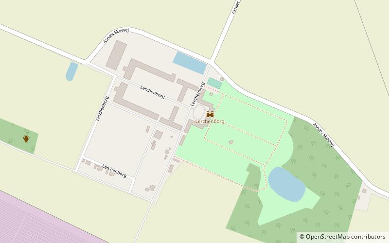 Lerchenborg location map
