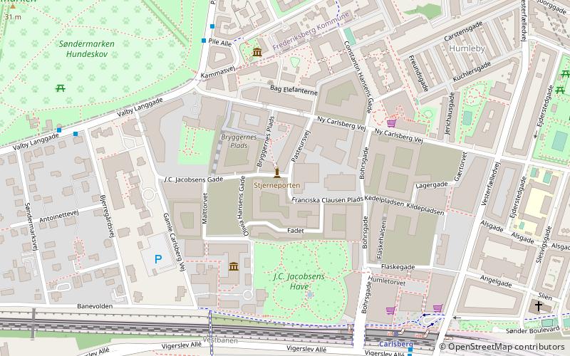 Carlsberg Lighthouse location map