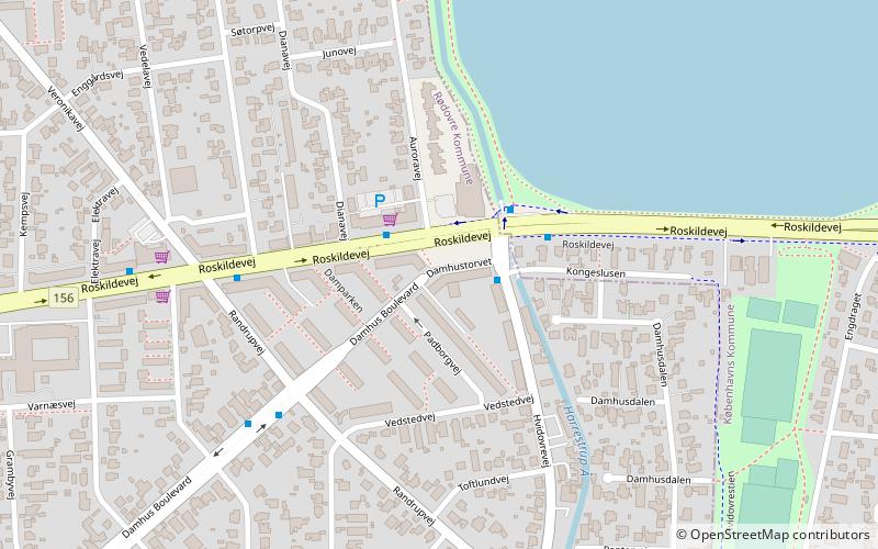 Damhustorvet location map