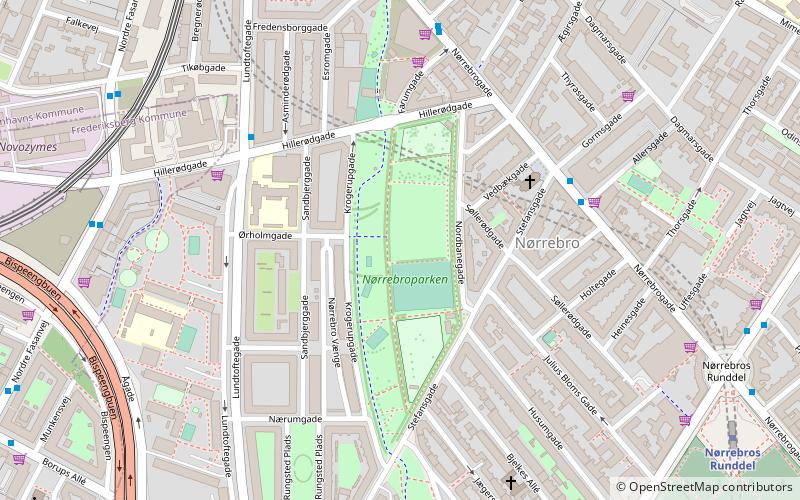 Nørrebroparken location map