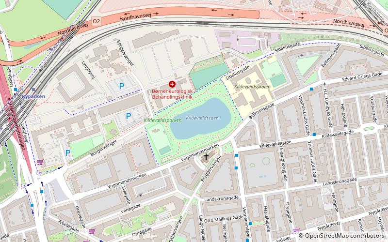 Kildevældsparken location map
