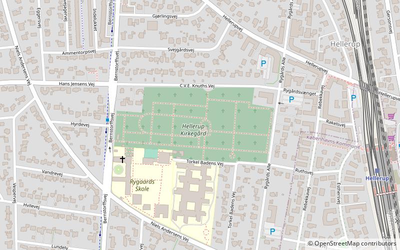 Hellerup Cemetery location map