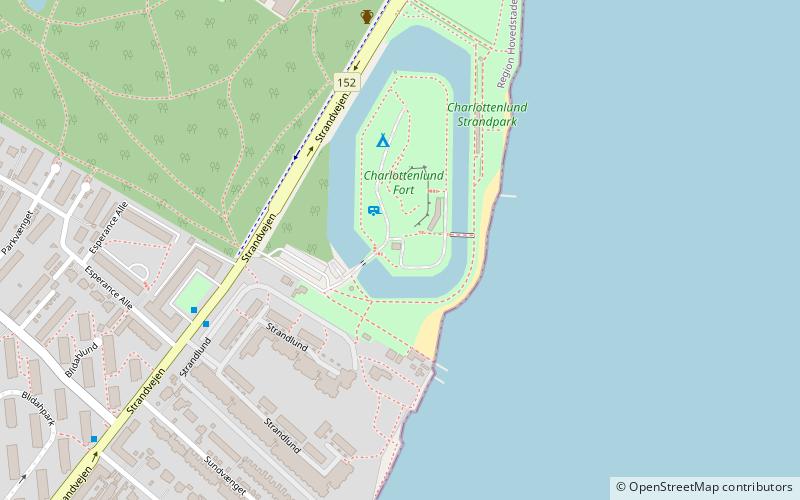 Charlottenlund Beach Park location map