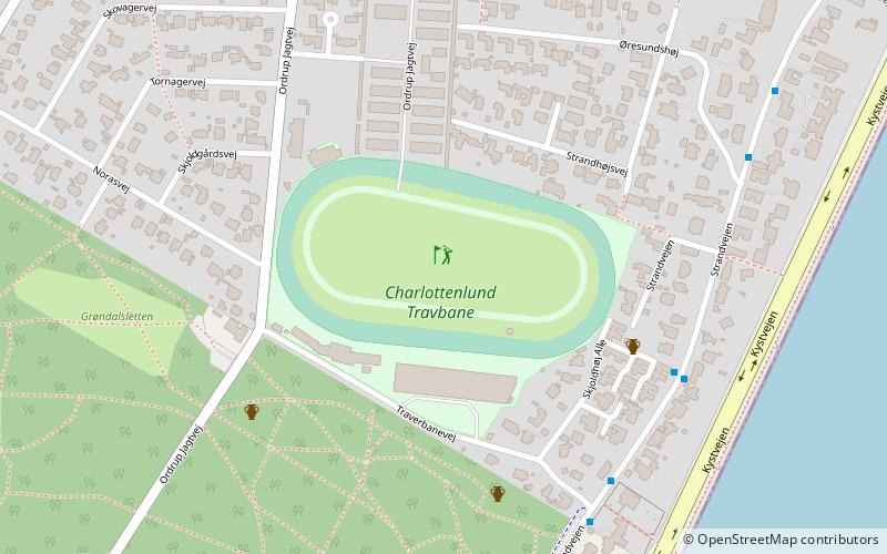 Charlottenlund Racetrack location map