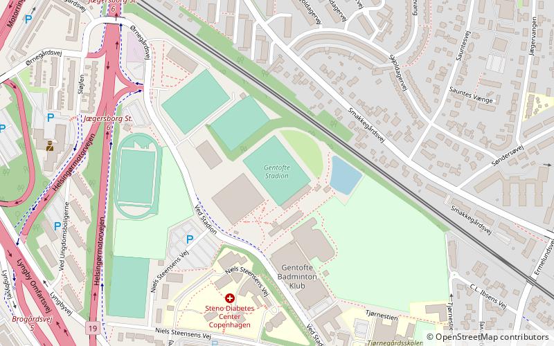 Gentofte Sportspark location map