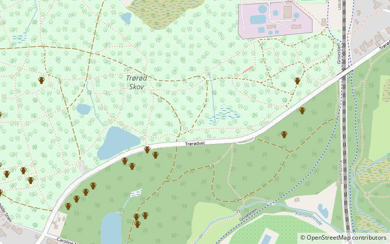 Trørød Forest location map