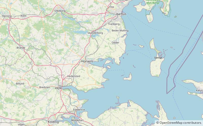 Horsens Fjord location map