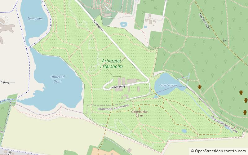 Hørsholm Arboretum location map