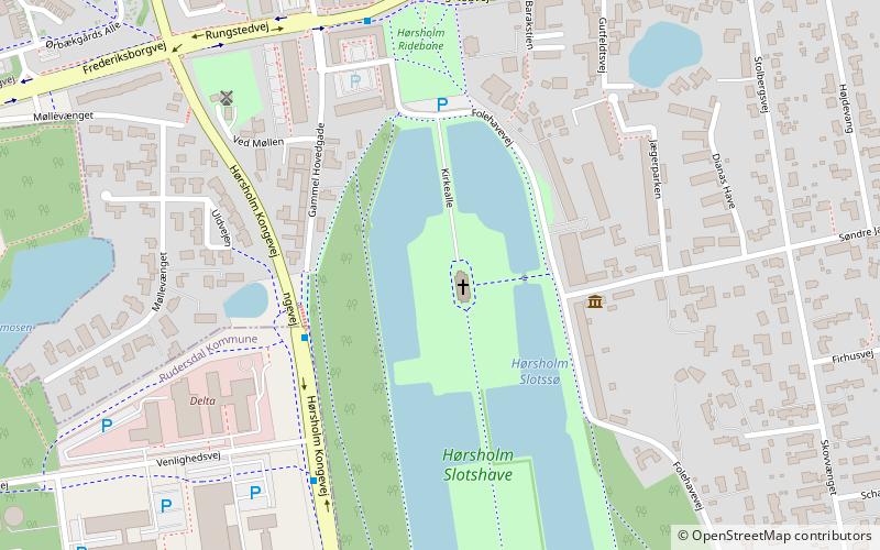 Hirschholm Palace location map
