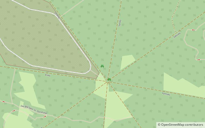 Par force hunting landscape in North Zealand location map